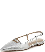 Sam Edelman Cohen Slingback Metallic Point Toe Flats