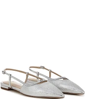 Sam Edelman Cohen Slingback Metallic Point Toe Flats