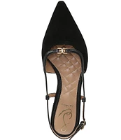 Sam Edelman Cohen Suede Slingback Point Toe Flats