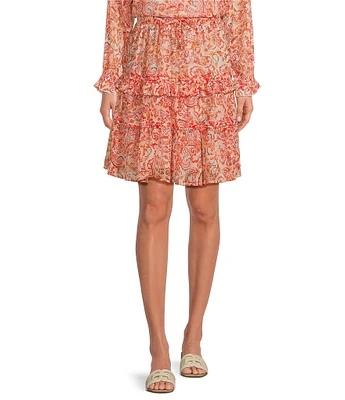 Sam Edelman Coordinating Bree Crinkle Chiffon A-Line Skirt