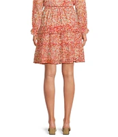 Sam Edelman Coordinating Bree Crinkle Chiffon A-Line Skirt