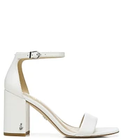 Sam Edelman Daniella Leather Ankle Strap Square Toe Dress Sandals