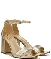 Sam Edelman Daniella Leather Ankle Strap Square Toe Dress Sandals