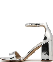 Sam Edelman Daniella Mirror Metallic Ankle Strap Dress Sandals