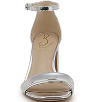 Sam Edelman Daniella Mirror Metallic Ankle Strap Dress Sandals