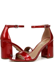 Sam Edelman Daniella Patent Ankle Strap Dress Sandals