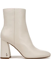 Sam Edelman Daria Leather Block Heel Ankle Booties