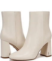 Sam Edelman Daria Leather Block Heel Ankle Booties