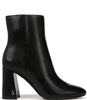 Sam Edelman Daria Leather Block Heel Ankle Booties