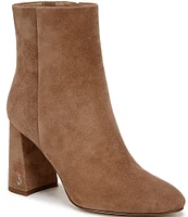 Sam Edelman Daria Suede Block Heel Ankle Booties