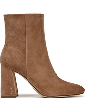 Sam Edelman Daria Suede Block Heel Ankle Booties