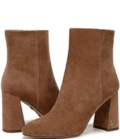 Sam Edelman Daria Suede Block Heel Ankle Booties