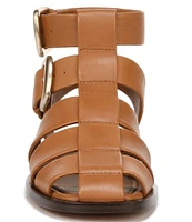 Sam Edelman Dawn Leather Strappy Double Buckle Gladiator Sandals