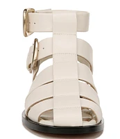 Sam Edelman Dawn Leather Strappy Double Buckle Gladiator Sandals