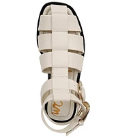 Sam Edelman Dawn Leather Strappy Double Buckle Gladiator Sandals