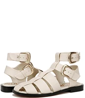 Sam Edelman Dawn Leather Strappy Double Buckle Gladiator Sandals