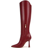 Sam Edelman Elia Leather Buckle Detail Tall Dress Boots