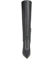 Sam Edelman Elia Leather Buckle Detail Tall Dress Boots