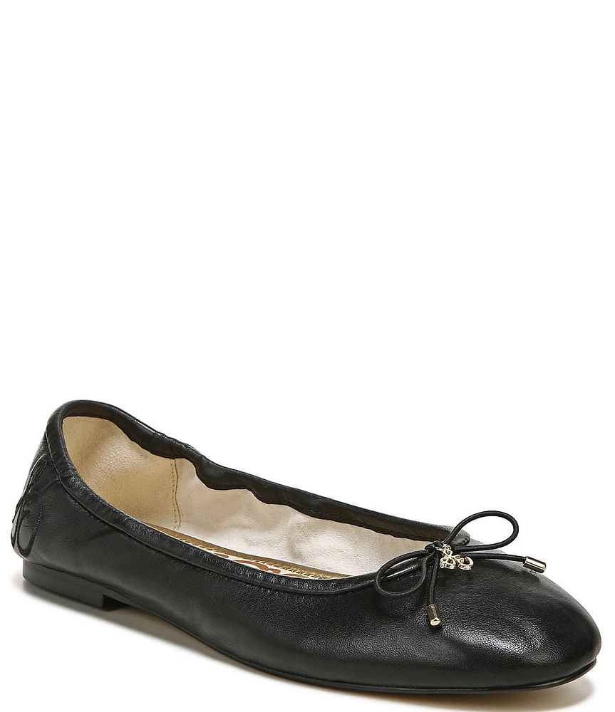 Sam Edelman Felicia Leather Bow Detail Ballet Flats