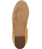 Sam Edelman Felicia Metallic Leather Bow Detail Ballet Flats