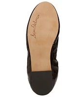 Sam Edelman Felicia Patent Leather Bow Detail Ballet Flats