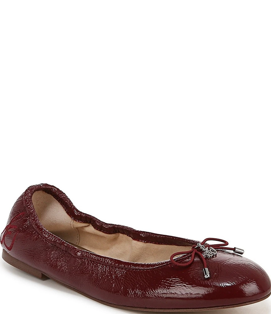 Sam Edelman Felicia Patent Leather Bow Detail Ballet Flats