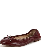 Sam Edelman Felicia Patent Leather Bow Detail Ballet Flats