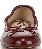 Sam Edelman Felicia Patent Leather Bow Detail Ballet Flats