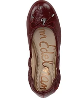 Sam Edelman Felicia Patent Leather Bow Detail Ballet Flats