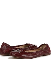 Sam Edelman Felicia Patent Leather Bow Detail Ballet Flats