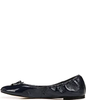 Sam Edelman Felicia Patent Leather Bow Detail Ballet Flats