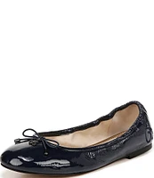 Sam Edelman Felicia Patent Leather Bow Detail Ballet Flats