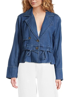 Sam Edelman Gina Notch Lapel Convertible Trench Jacket