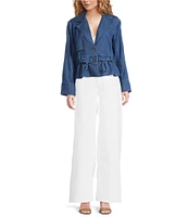 Sam Edelman Gina Notch Lapel Convertible Trench Jacket