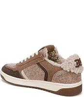 Sam Edelman Harper Cozy Wool and Suede Low-Top Retro Skater Sneakers