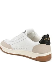 Sam Edelman Harper Leather and Suede Low-Top Retro Skater Sneakers