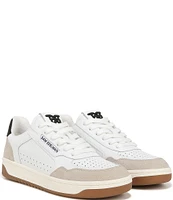 Sam Edelman Harper Leather and Suede Low-Top Retro Skater Sneakers