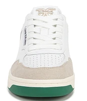 Sam Edelman Harper Leather and Suede Low-Top Retro Skater Sneakers