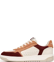 Sam Edelman Harper Leather and Suede Low-Top Retro Skater Sneakers