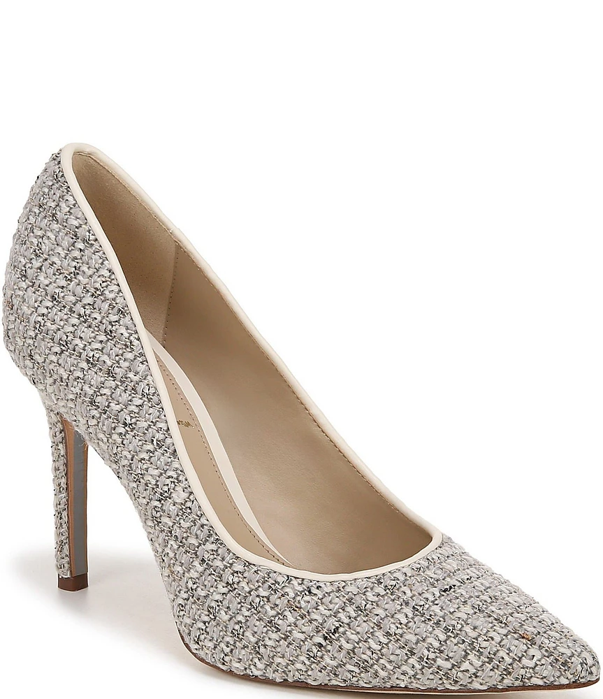 Sam Edelman Hazel Boucle Fabric Pointed Toe Pumps