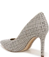 Sam Edelman Hazel Boucle Fabric Pointed Toe Pumps