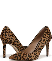 Sam Edelman Hazel Leopard Print Calf Hair Pumps