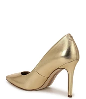 Sam Edelman Hazel Metallic Leather Pointed Toe Pumps