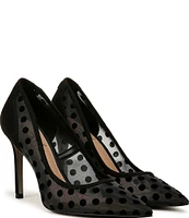 Sam Edelman Hazel Polka Dot Mesh Pumps