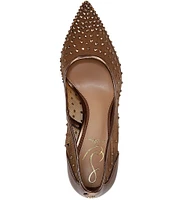 Sam Edelman Hazel Rhinestone Embellished Mesh Pumps