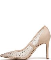 Sam Edelman Hazel Rhinestone Embellished Mesh Pumps