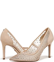 Sam Edelman Hazel Rhinestone Embellished Mesh Pumps