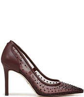 Sam Edelman Hazel Rhinestone Embellished Mesh Pumps