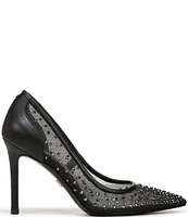 Sam Edelman Hazel Rhinestone Embellished Mesh Pumps