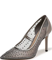 Sam Edelman Hazel Rhinestone Embellished Mesh Pumps